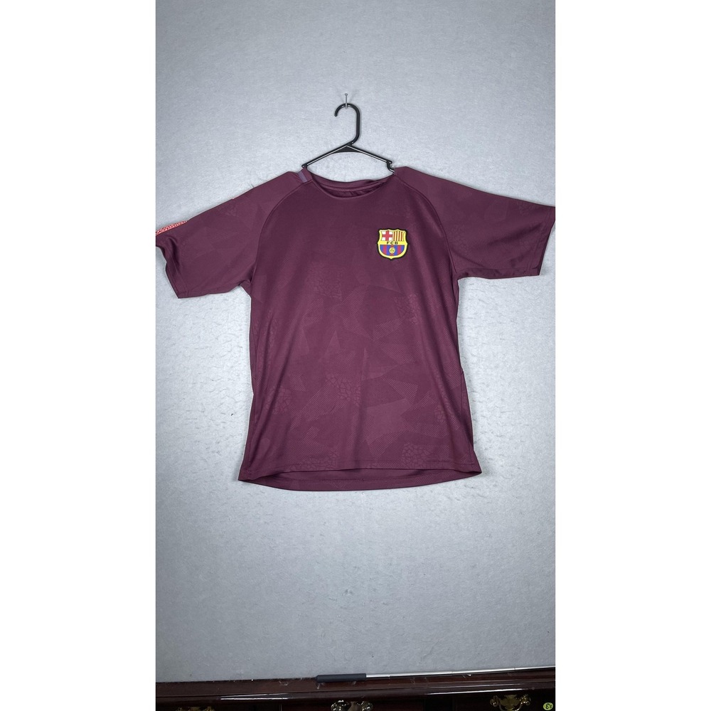 FC Barcelona Shirt Mens Small Maroon La‎ Liga Soccer Training Number 20 BARÇA